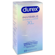 Durex Préservatifs Invisibles XL 10 unités