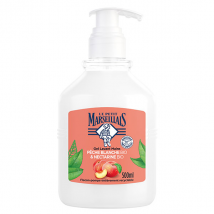 Le Petit Marseillais Gel Lavant Mains Pêche Blanche et Nectarine 500ml - Nourrissant, Hydratant - pour Peau Sensible