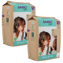 Bambo Nature Pañales T5 (12-18 Kg) 2x22 uds