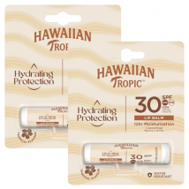 Protetor labial Hawaiian Tropic FPS 30 com sabor tropical, 2 x 4 g