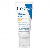 CeraVe Crème Hydratante Visage SPF 50 pour Peaux Normales à Sèches 52 ml