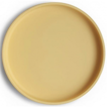 Mushie Plato Ventosa Clásico Solid Daffodil