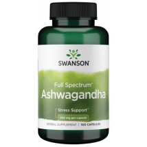 Swanson Full Spectrum Ashwagandha 450mg 100 Cápsulas