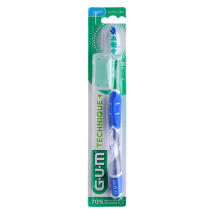 Gum Brosse à Dents N°491 Technique+ Compacte Souple - Souple -