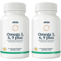Atida Omega 3,6,9 Plus 2x60 Cápsulas Blandas