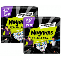 Dodot Pañales Braguita Ninjamas Carry Pack Cohete T8 (27-43 Kg) 2x9 uds