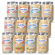 Nutribén Potitos Assortiti Riso, Agnello, Nasello e Frutta +6m 12 unità
