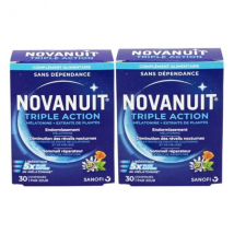Novanuit Triple action sur le sommeil - lot de 2 x 30 comprimés