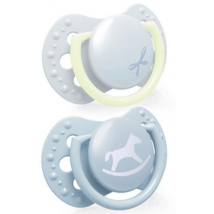 Lovi Mini Chupetes Dinámicos Baby Shower Azul 0-2m 2 uds
