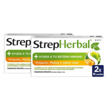 StrepHerbal Própolis y Miel 2 x 16 pastillas