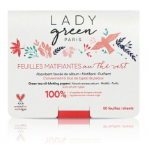 Lady Green Papel Secante Aceite de Té 50 uds