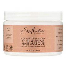 Shea Moisture Mascarilla Capilar Coco e Hibisco Pelo Rizado y Brillante 340g