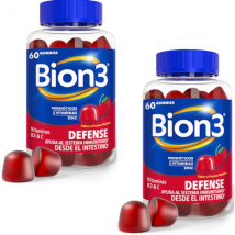 Bion3 Defense Probióticos y Vitaminas 2x60 Gummies