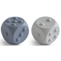 Mushie Dados Pop It Solid Tradewinds/Stone 2 uds