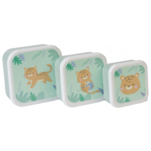 Saro Set de 3 Cajitas para el Almuerzo Verde 3 uds