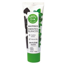 Happy Bio Dentífrico Dientes Blancos Carbón Activo 75 ml
