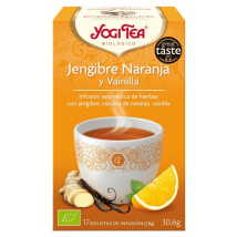 Yogi Tea Gengibre, Laranja e Baunilha 17 Saquinhos