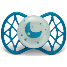 Nuvita Chupete Reflectante Tetina Anatómica Silicona +0m Luna Azul