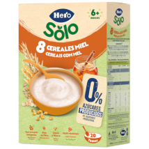 Papa de Aveia Hero Solo 8 Cereais com Mel +6m 340 gr