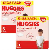 Fraldas Huggies Ultra Comfort Disney Tamanho 5 (11-25 kg) 2x126 unidades