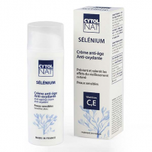 Cytolnat Sélénium - Crème anti-âge anti-oxydante - 50ml pour Peau Normale, Peau Mixte, Peau Sensible