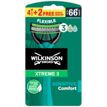 Wilkinson Sword Maquinilla Xtreme 3 Sensitive 4 uds + 2 GRATIS