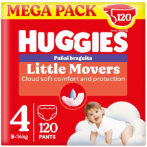 Pannolini Pull-Up Huggies Little Movers Disney Taglia 4 (9-14 Kg) 120 unità