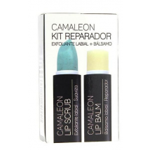 Camaleon Cosmetics Kit Reparador Scrub Melón 4g + Bálsamo Exfoliante Labial 4g