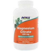 Now Foods Citrato de Magnésio 200mg 250 Comprimidos
