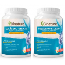 Binature Colágeno, Silicio y Ácido Hialurónico Sabor Vainilla 2x368 gr