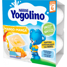 Nestlé Yogolino Manga Sem Açúcar +6m 4x100 gr