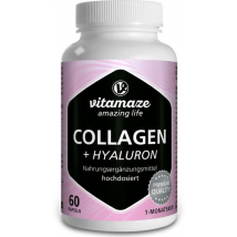 Vitamaze Colágeno 300 mg + Ácido Hialurónico 60 Cápsulas