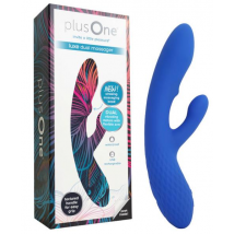 PlusOne Luxe Dual Massager Blue