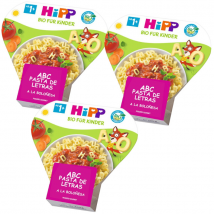 HiPP Pâtes Alphabet ABC à la Sauce Bolognaise BIO +1 An 3x250 gr