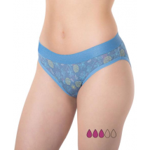 Farma Inca Braguita Menstrual Teen Absorción Media Flores Azul Talla M
