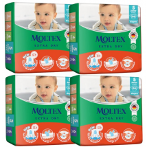 Moltex Pañales Extra Dry Junior T5 (11-16 Kg) 4x26 uds