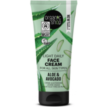 Organic Shop Crème Visage Légère Aloès et Avocat 50 ml