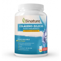 Binature Colágeno con Silicio y Ácido Hialurónico Limón 368g