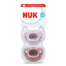 Nuk First Choice Soft Silicone Pacifier Purple/Lilac 0-6m 2 pcs