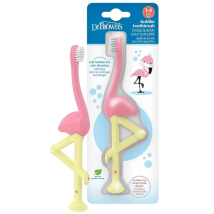 Spazzolino per bambini Dr. Brown's 1-4 anni Flamingo