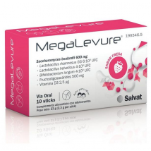 Megalevure Sabor Fresa 10 sticks