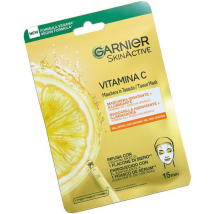 Garnier Tissue Mask Masque Tissu Visage Vitamine C et Acide Hyaluronique 1 unité