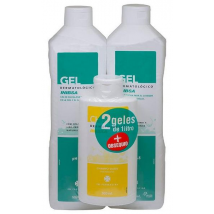 Inibsa Pack Gel Dermatológico 2x1000ml + Champú 200ml