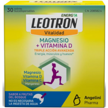 Leotron Magnesio + Vitamina D 30 Sobres Bucodispersables