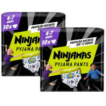 Dodot Pannolini Mutandine Ninjamas Carry Pack Rocket T7 (17-30 Kg) 2x10 unità