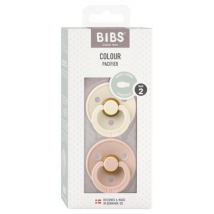 Bibs Chupetes Colour Simétrica Ivory/Blush 6-18m 2 uds