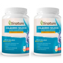 Binature Colágeno, Silicio y Ácido Hialurónico Sabor Limón 2x368 gr