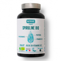 Nutrivie Spiruline Bio Fort Dosage Vitalité 200 comprimés Vegan