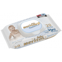 Toalhitas Neritos by Moltex Aquasensis Extra Sensitive, 20 unidades.