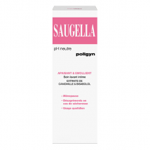 Saugella Poligyn Apaisant Emollient Soin lavant intime ménopause - Flacon 250ml